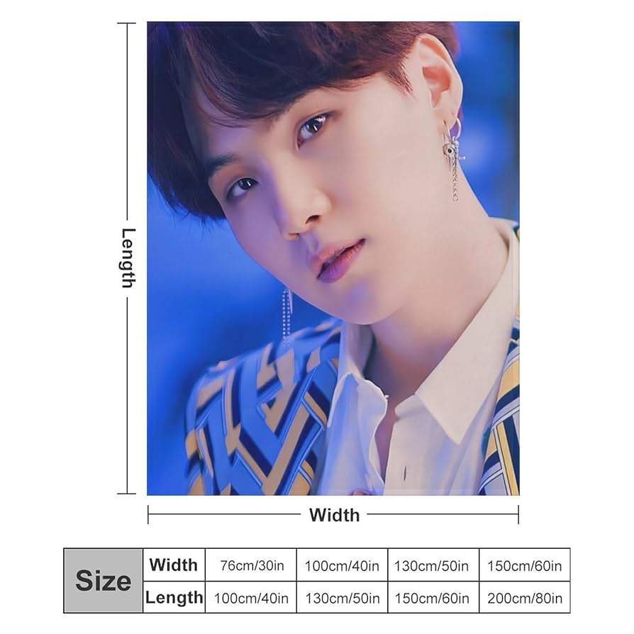 Amazon.co.jp: BTS SUGA ブランケット 掛け毛布 洗える 耐久性